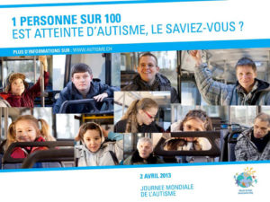Affiche de la campagne journée autisme 2103